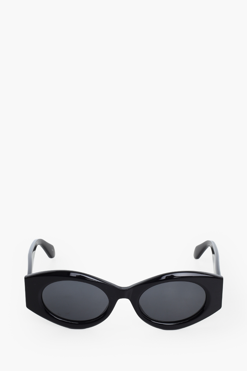 ALAIA Women Oval Cat Eye Sunglasses in Black/Grey 0
