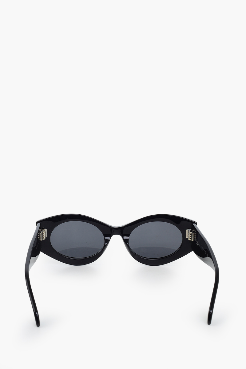 ALAIA Women Oval Cat Eye Sunglasses in Black/Grey 1