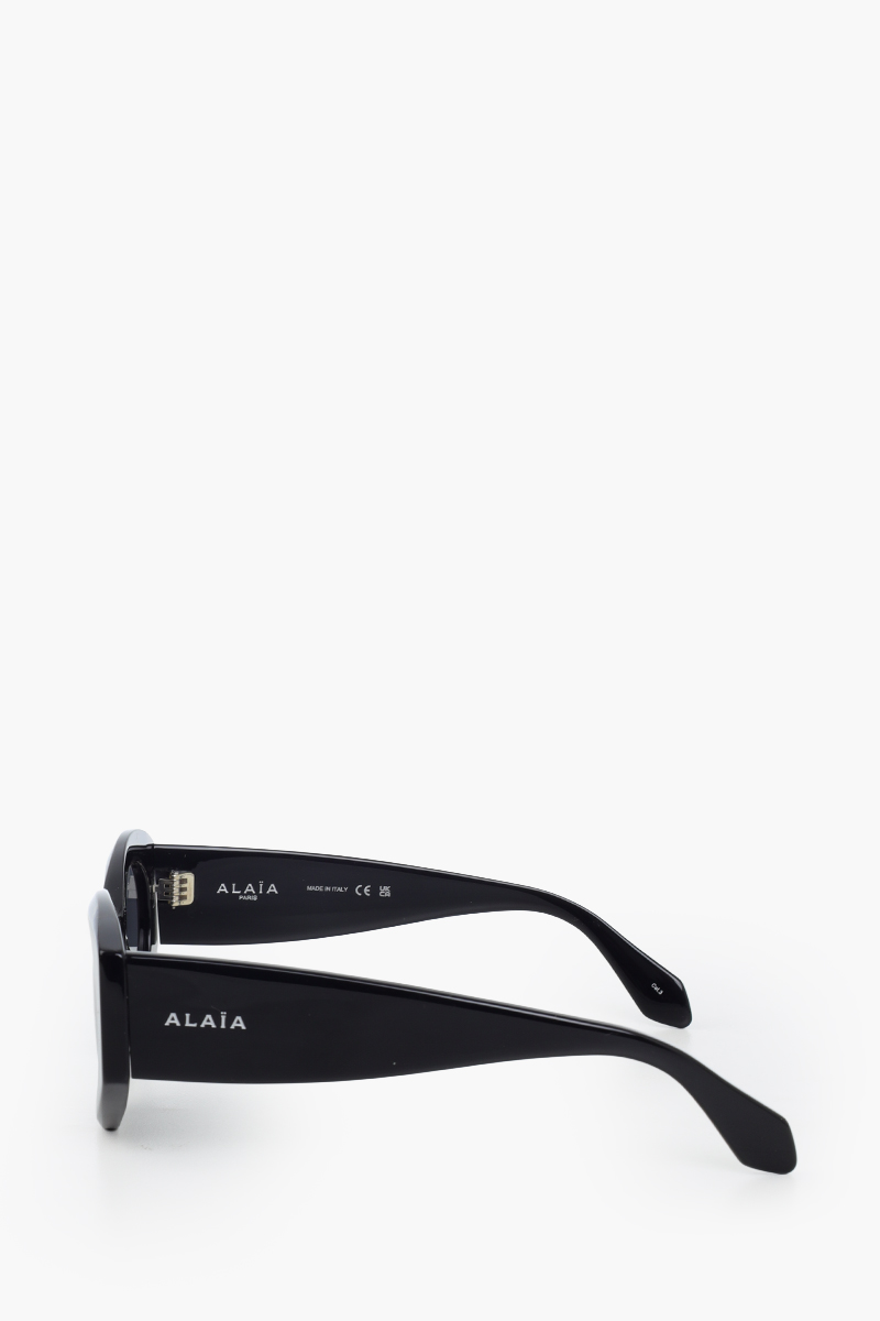 ALAIA Women Oval Cat Eye Sunglasses in Black/Grey 3