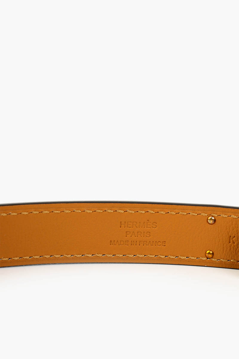 HERMÈS Kelly Belt 18 18mm in Black Epsom Calfskin GHW 2