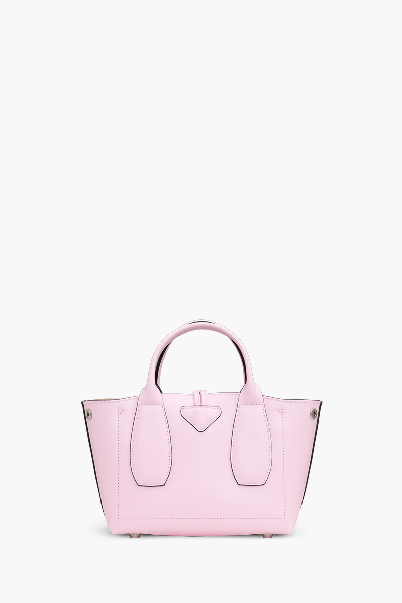 LONGCHAMP Small Roseau Top Handle Bag in Pink 1