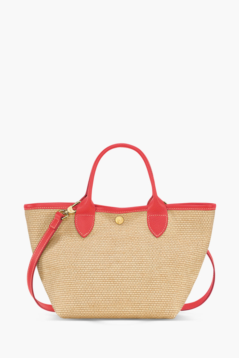 LONGCHAMP Small Le Pliage Panier Basket Bag in Strawberry 1