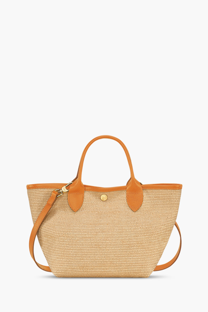 LONGCHAMP Small Le Pliage Panier Basket Bag in Apricot 1