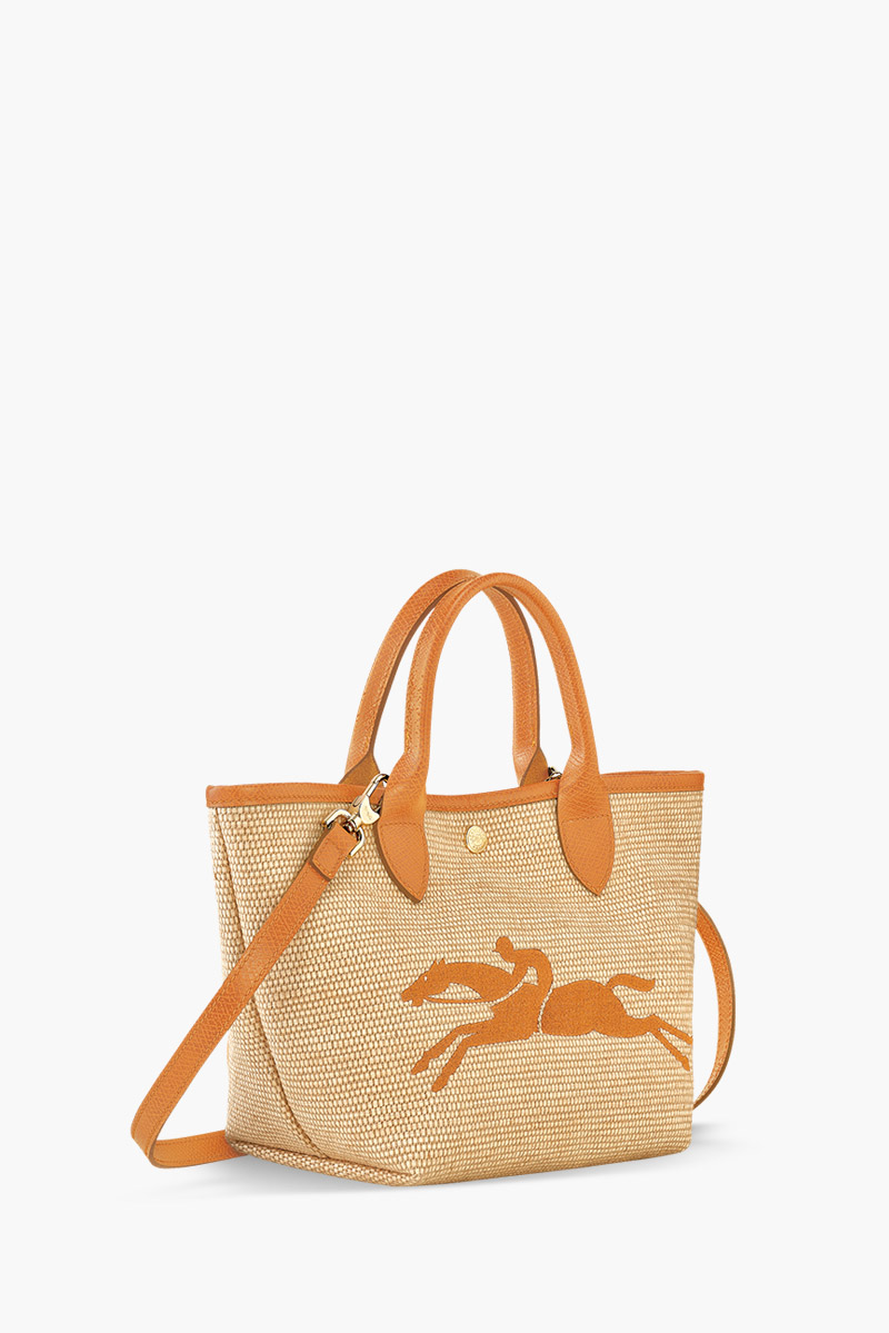 LONGCHAMP Small Le Pliage Panier Basket Bag in Apricot 2