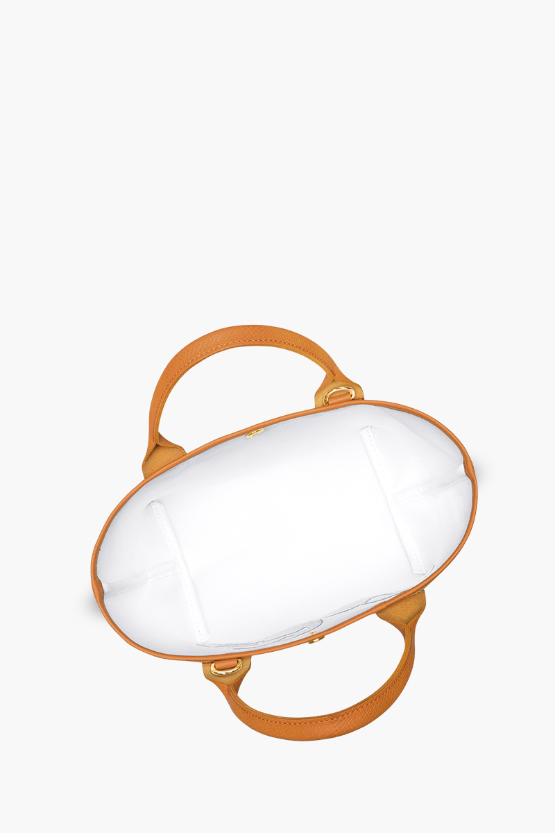 LONGCHAMP Small Le Pliage Panier Basket Bag in Apricot 3