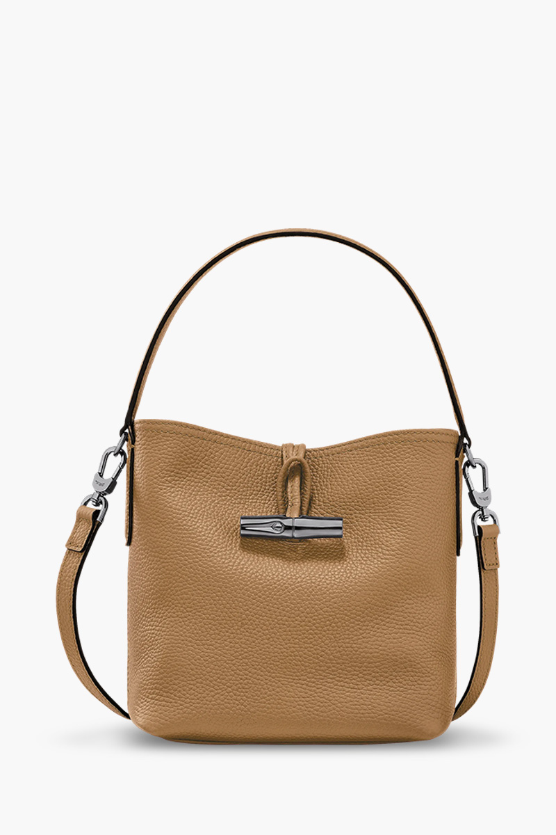 LONGCHAMP Roseau Essential XS Bucket Bag in Fawn Leather 0