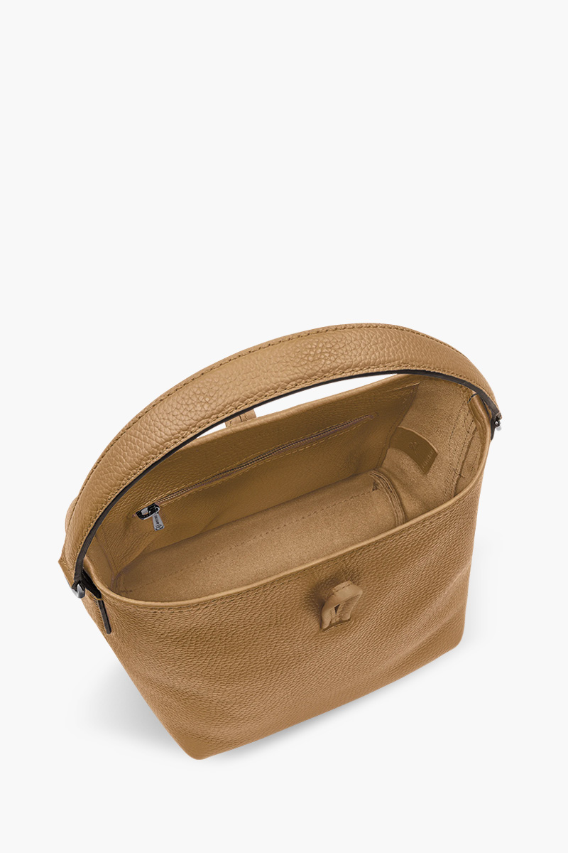 LONGCHAMP Roseau Essential XS Bucket Bag in Fawn Leather 3