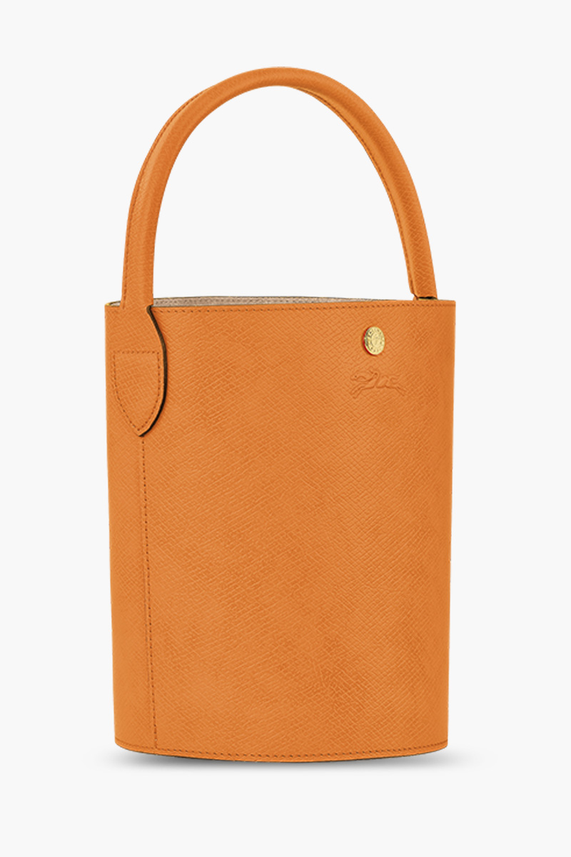 LONGCHAMP Cuir De Russie Bucket Bag in Apricot Leather 2