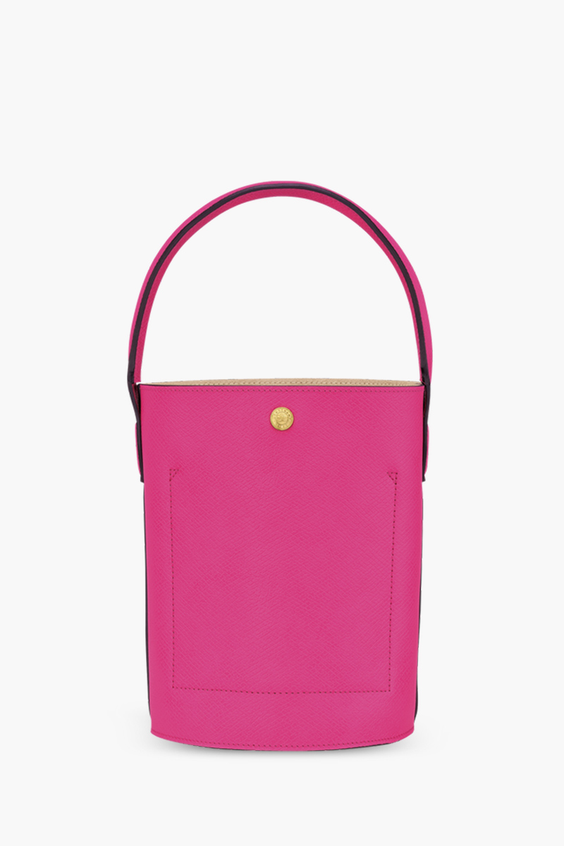 LONGCHAMP Cuir De Russie Bucket Bag in Fuchsia Leather 1