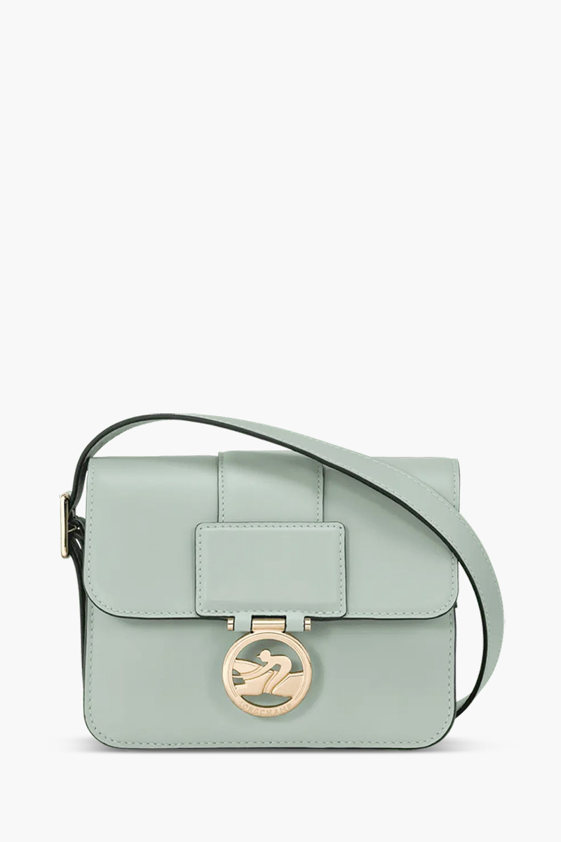 LONGCHAMP Small Box Trot Crossbody Bag in Grayish Green 0