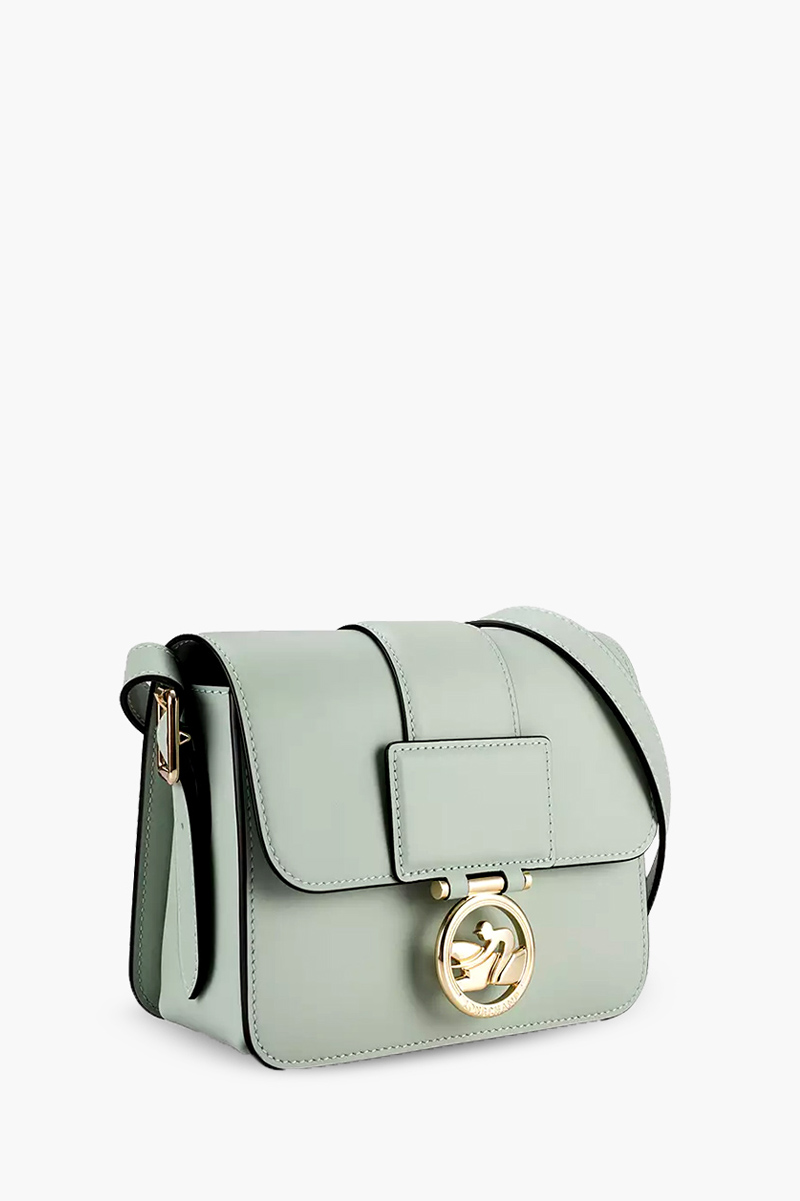 LONGCHAMP Small Box Trot Crossbody Bag in Grayish Green 2