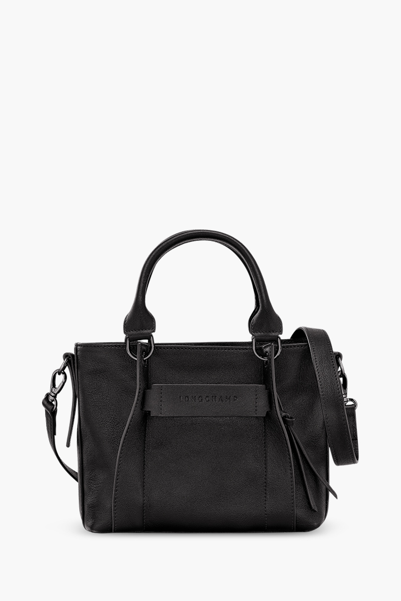LONGCHAMP Small 3D Handbag in Black Leather 0