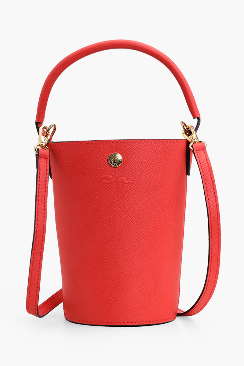 LONGCHAMP Epure Bucket Crossbody Bag in Strawberry Leather 0