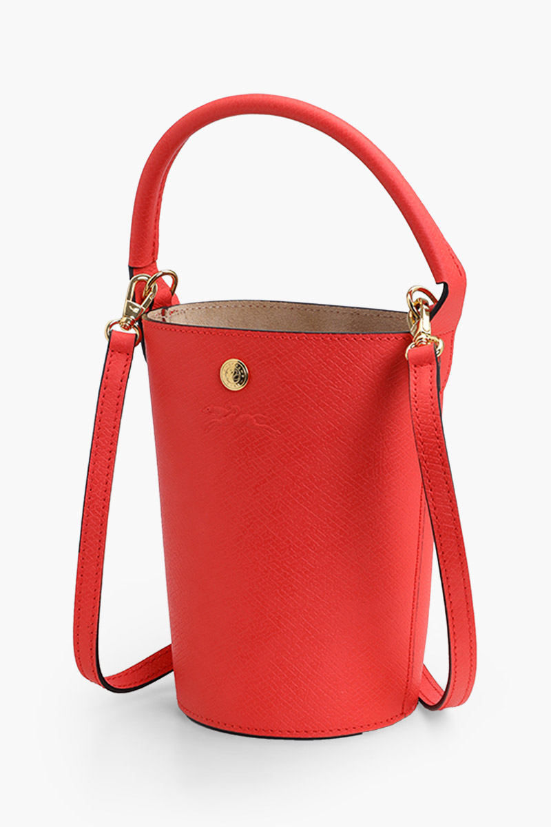 LONGCHAMP Epure Bucket Crossbody Bag in Strawberry Leather 2