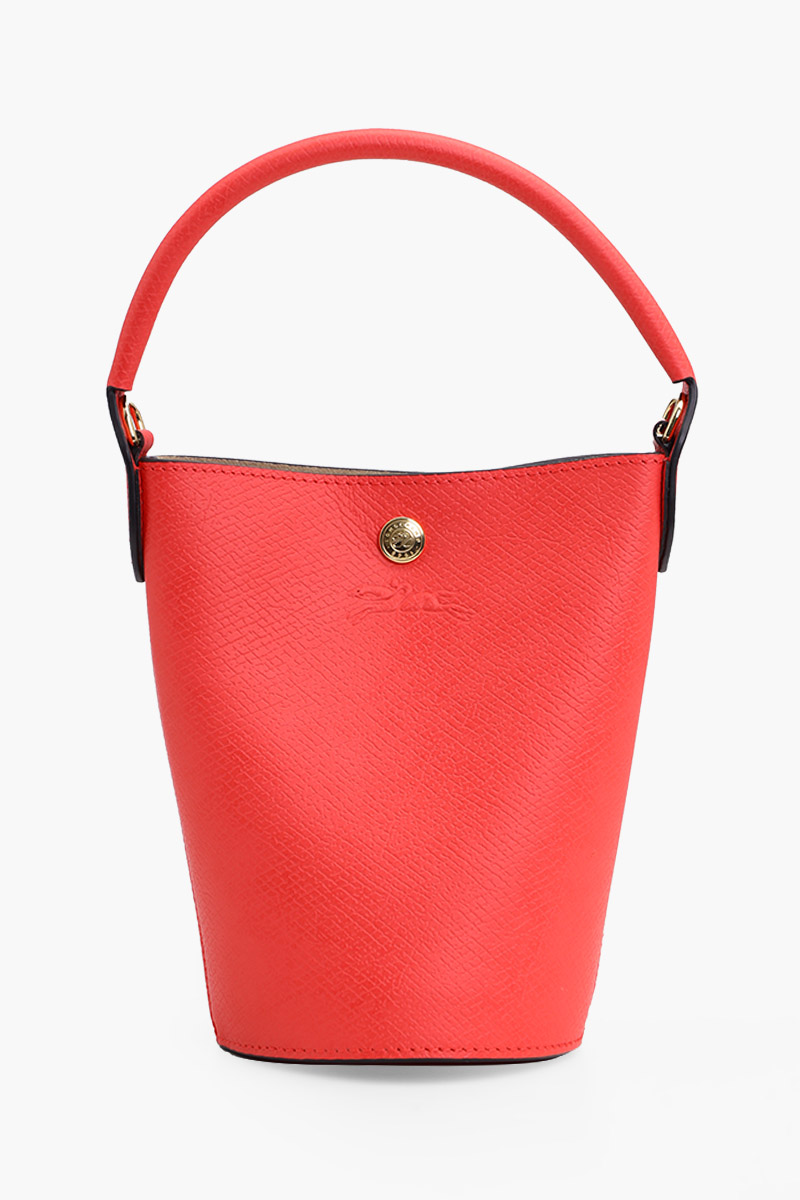 LONGCHAMP Epure Bucket Crossbody Bag in Strawberry Leather 4