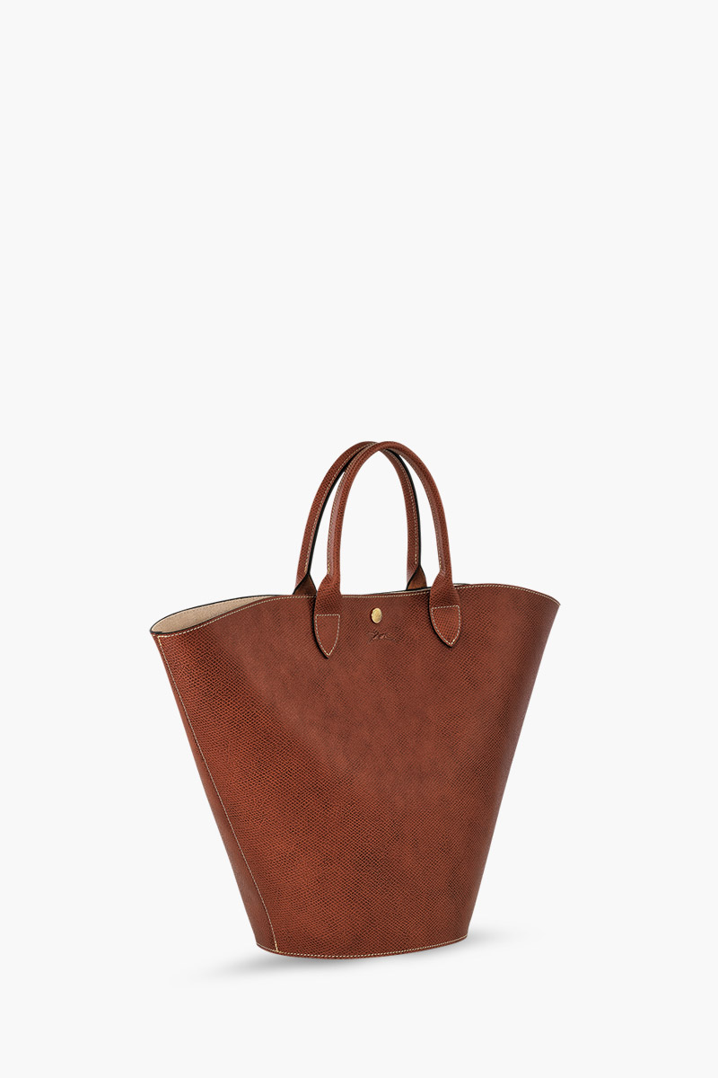 LONGCHAMP EPURE XL Tote Bag in Brown Cowhide Leather 2