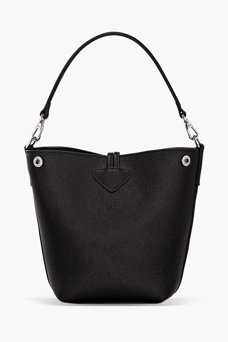 LONGCHAMP Le Roseau XS Bucket Bag in Black Leather 1