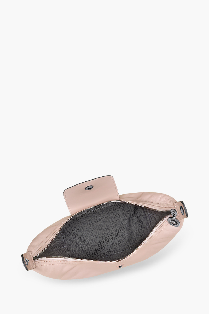 LONGCHAMP Le Pliage Xtra XS Handbag in Nude Cowhide Leather 3