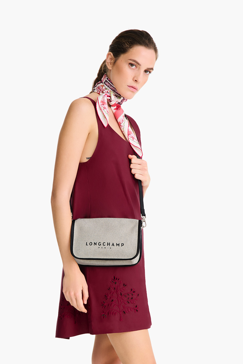 LONGCHAMP Small Essential Crossbody Bag in Ecru 4