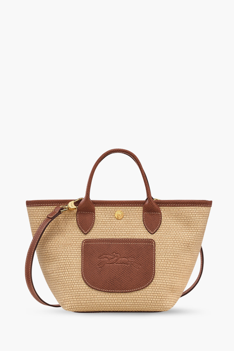 LONGCHAMP XS Le Pliage Collection Basket Bag in Brown  0