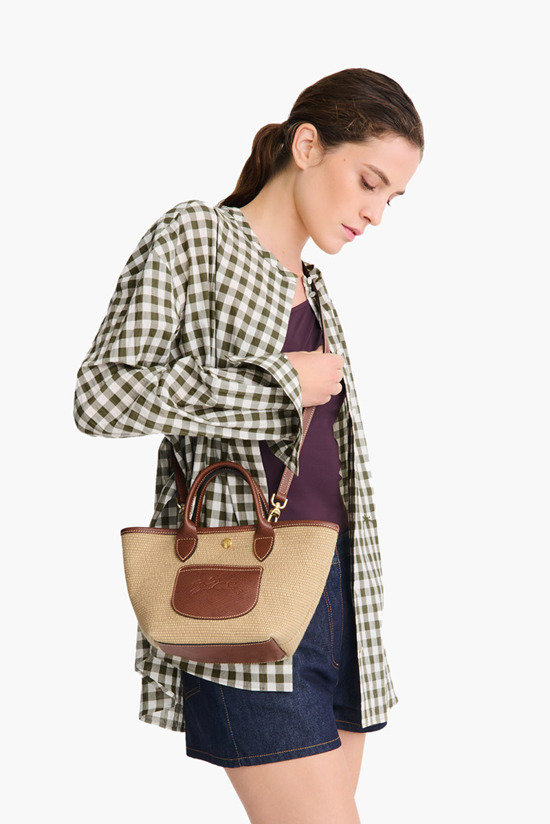 LONGCHAMP XS Le Pliage Collection Basket Bag in Brown  4