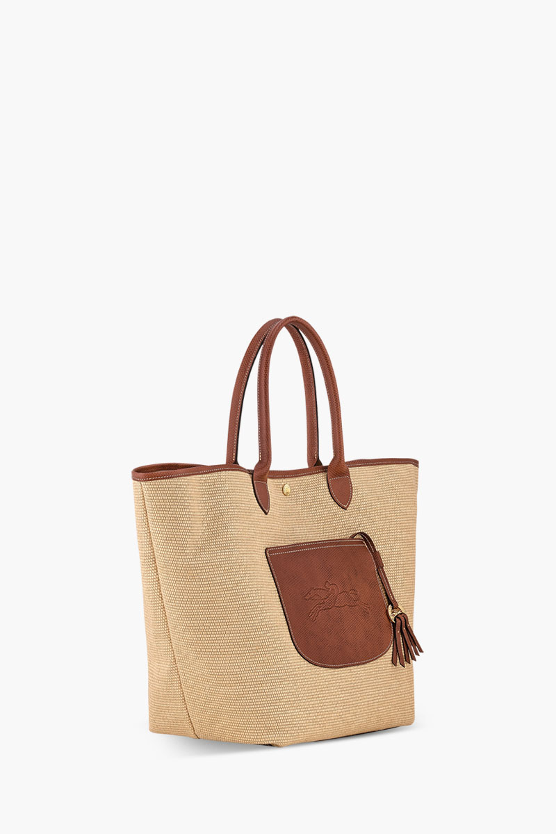 LONGCHAMP L Le Pliage Collection Basket Bag in Brown 2
