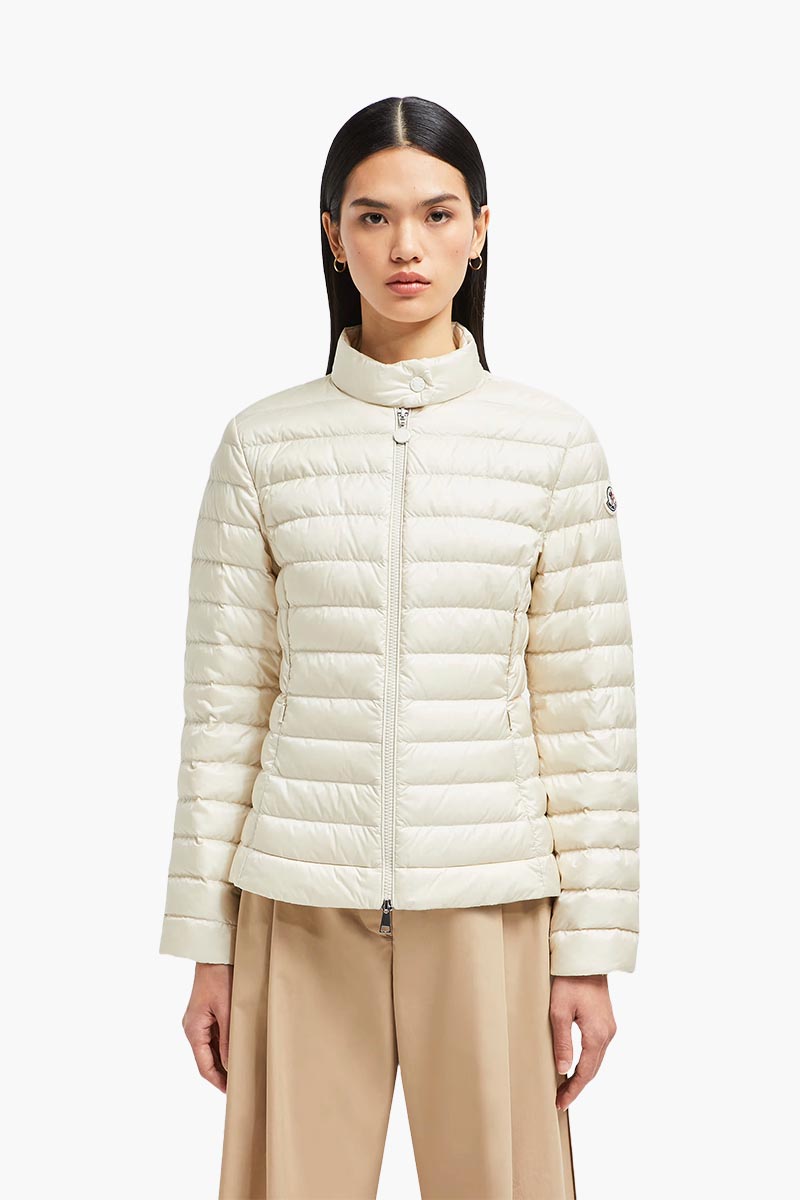 MONCLER Women Igelle Short Down Jacket in White Ivory 1