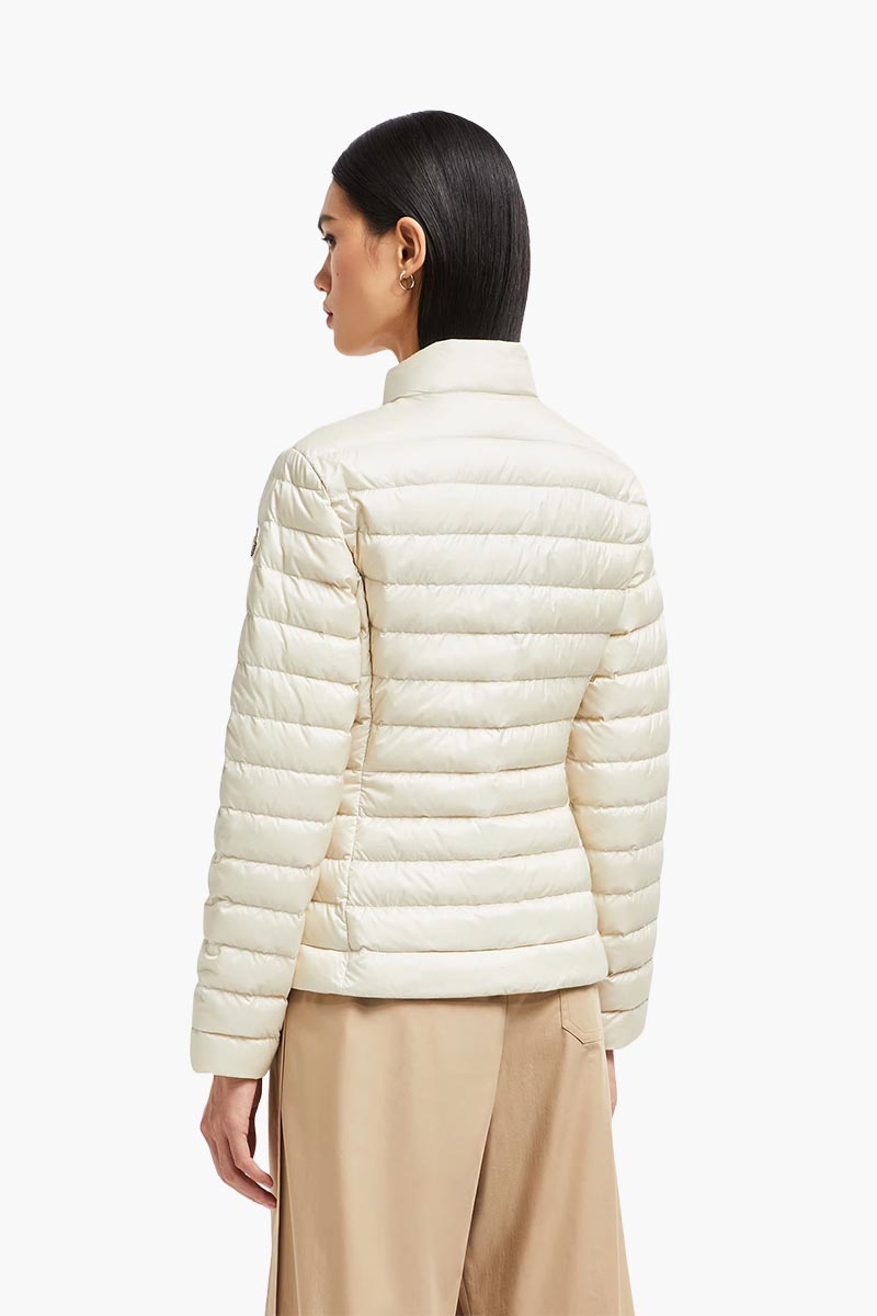 MONCLER Women Igelle Short Down Jacket in White Ivory 2