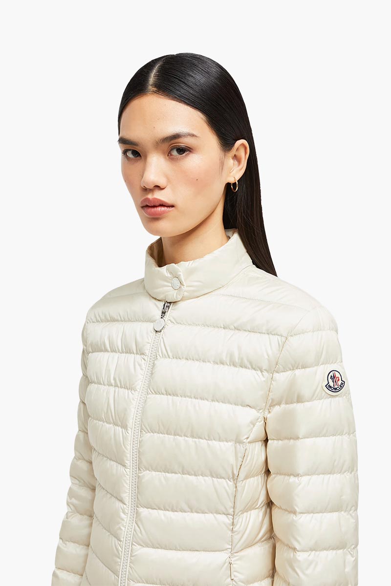MONCLER Women Igelle Short Down Jacket in White Ivory 3