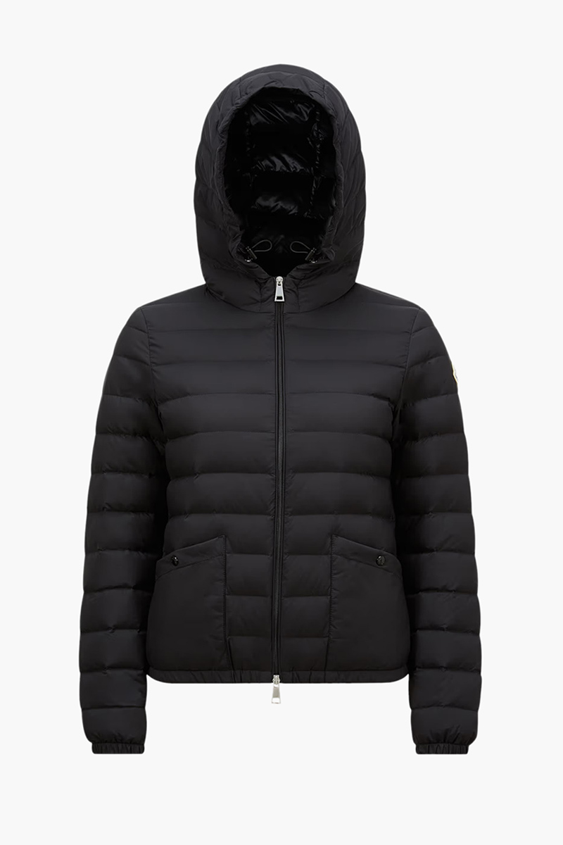 MONCLER Women Hede Hooded Short Down Jacket in Black 0