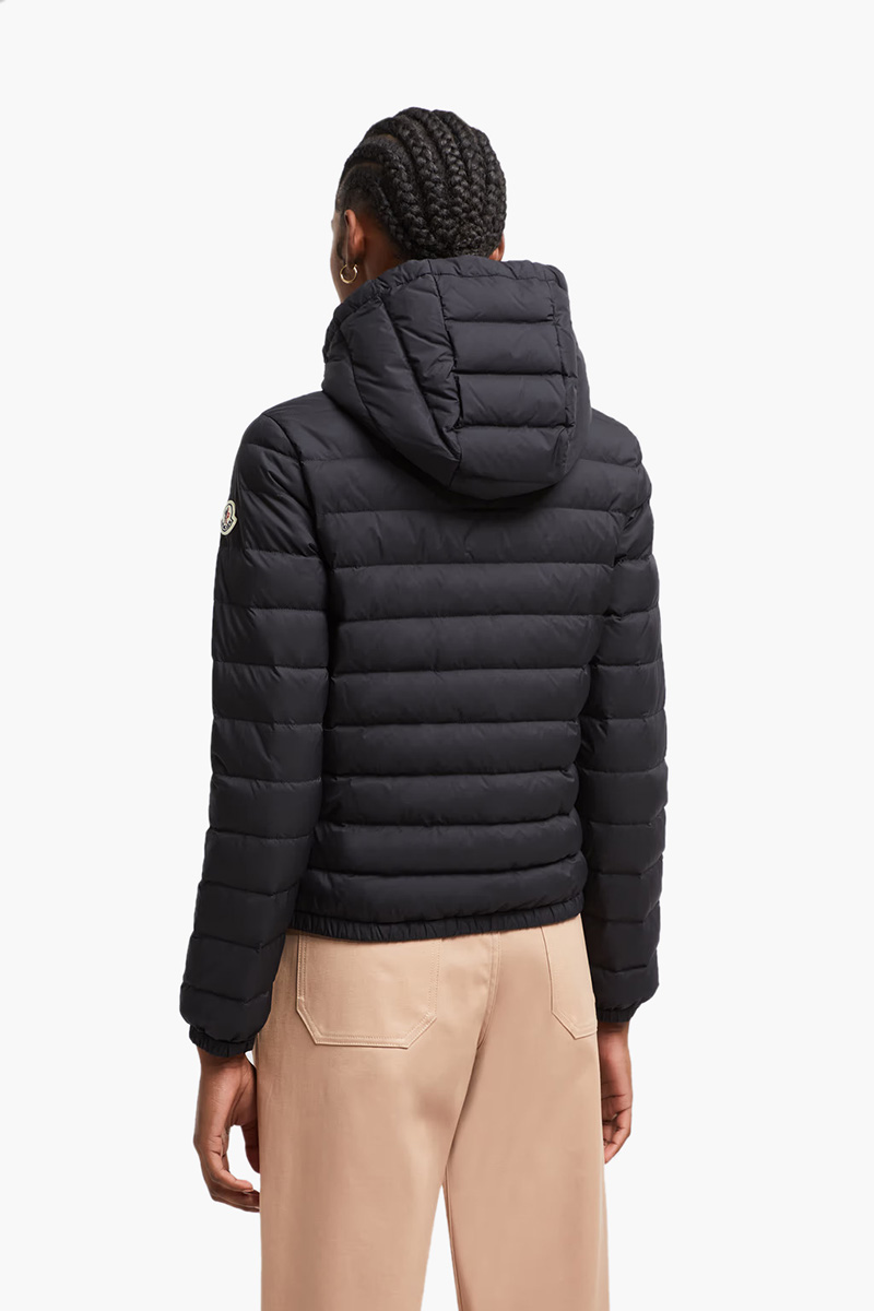 MONCLER Women Hede Hooded Short Down Jacket in Black 2