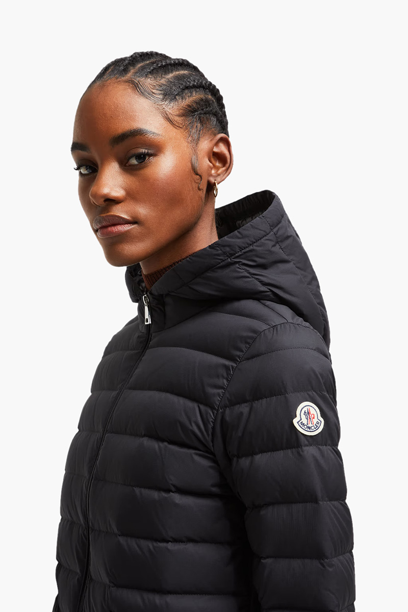 MONCLER Women Hede Hooded Short Down Jacket in Black 3