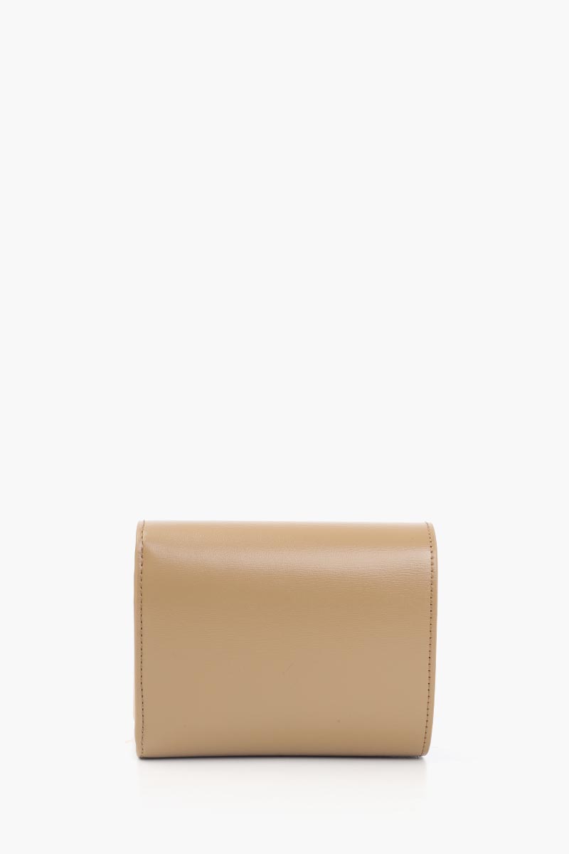 CELINE Small Triomphe Wallet in Smoked Brown Shiny Calfskin 2