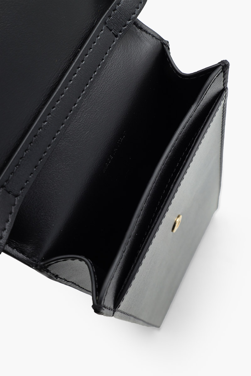 CELINE Triomphe Phone Pouch in Black Shiny Calfskin 3