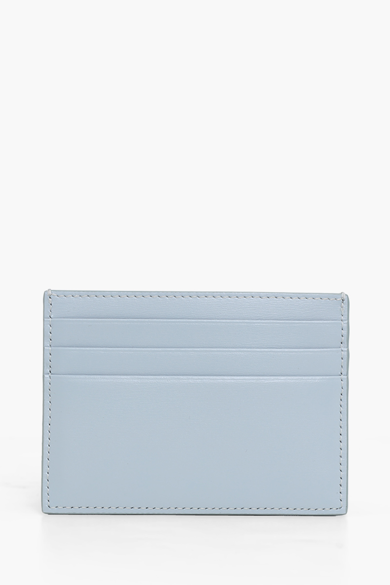 CELINE Women Triomphe Card Holder in Ice Blue Shiny Calfskin 1