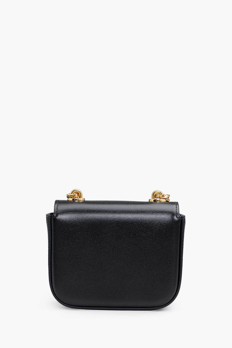 CELINE Women Mini Chain Claude in Black Shiny Calfskin 1