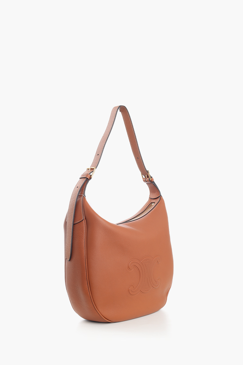 CELINE Medium Heloise Bag Cuir Triomphe in Tan Supple Calfskin 1