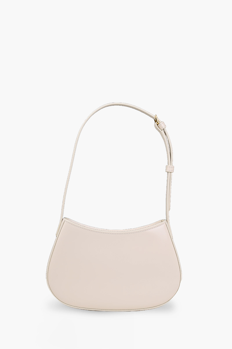 CELINE Medium Tilly Shoulder Bag in Rice Shiny Calfskin 2