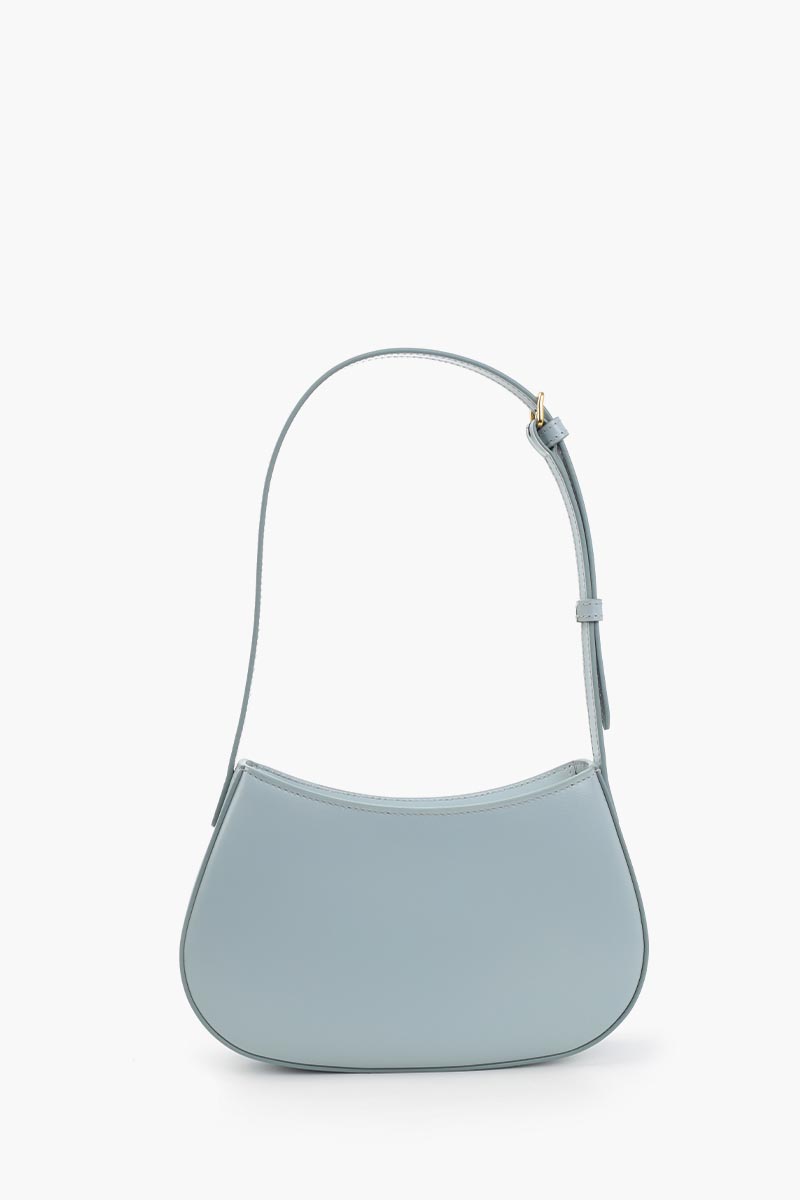 CELINE Medium Tilly Shoulder Bag in Ice Blue Shiny Calfskin 2