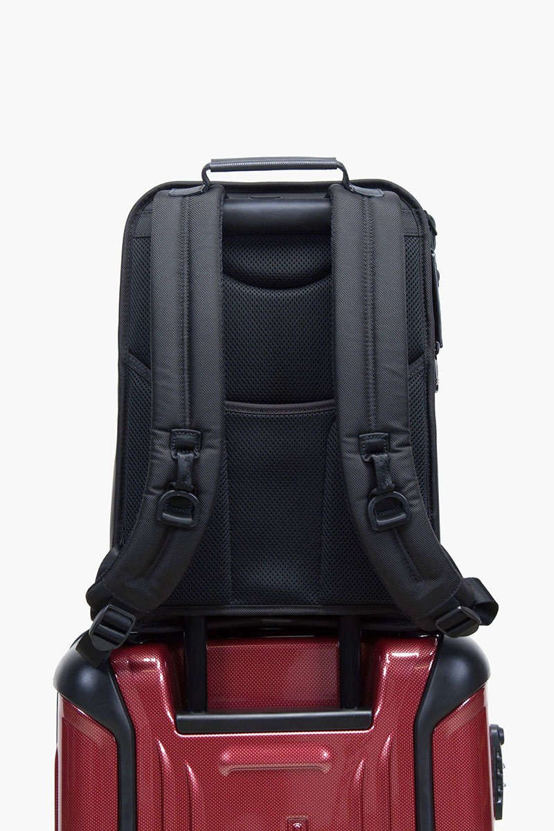 TUMI Alpha 3 Slim Backpack in Black Ballistic Nylon 4