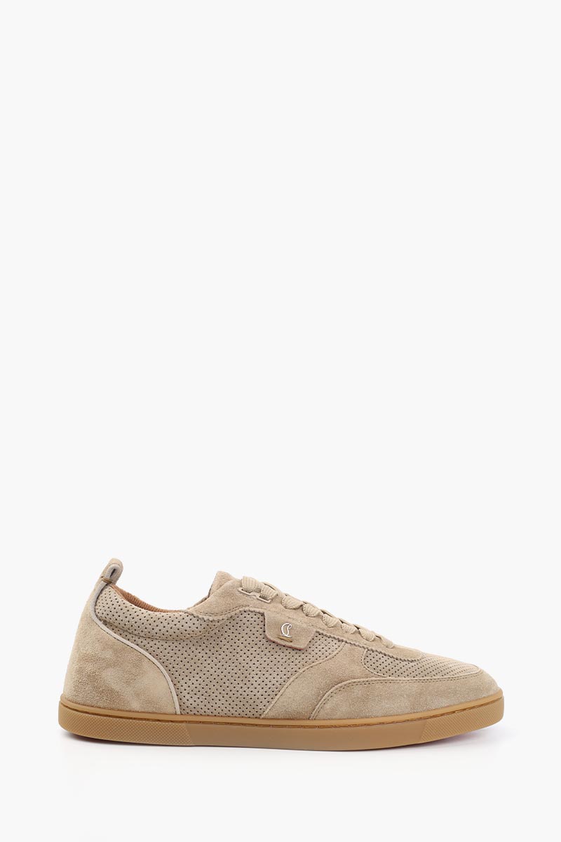 CHRISTIAN LOUBOUTIN Men Tutti Rui CL Logo Sneakers in Sahariene Leather 0