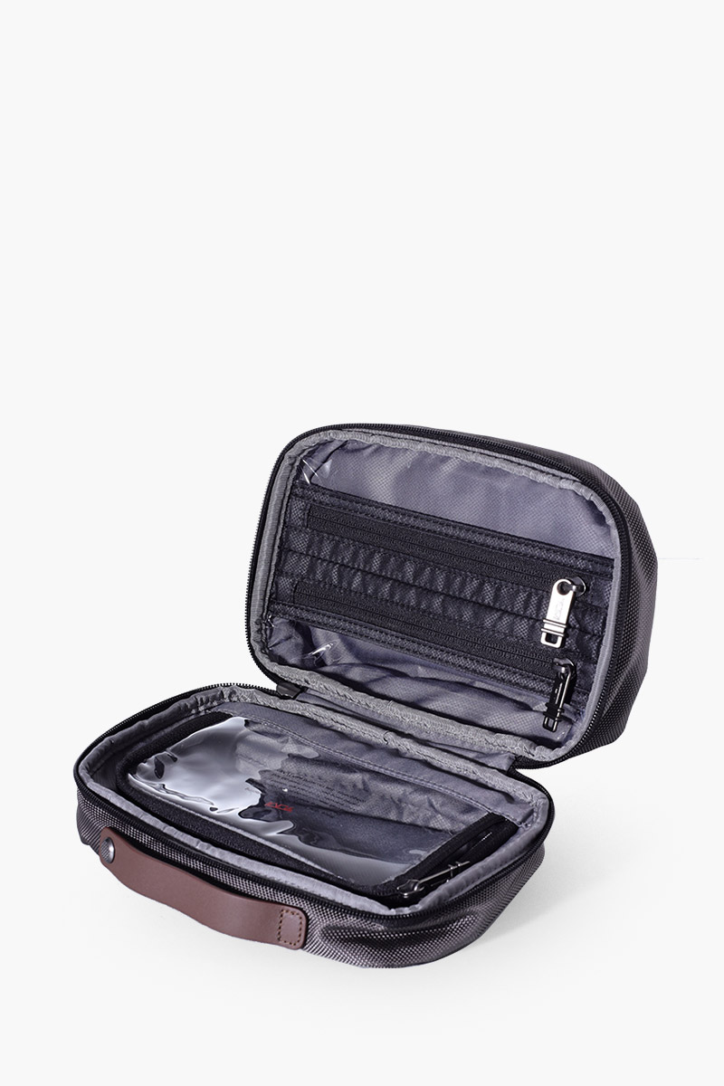 TUMI Gen 4.3 Core Split Travel Kit Bag in Castle Rock/Brown Ballistic Nylon 3