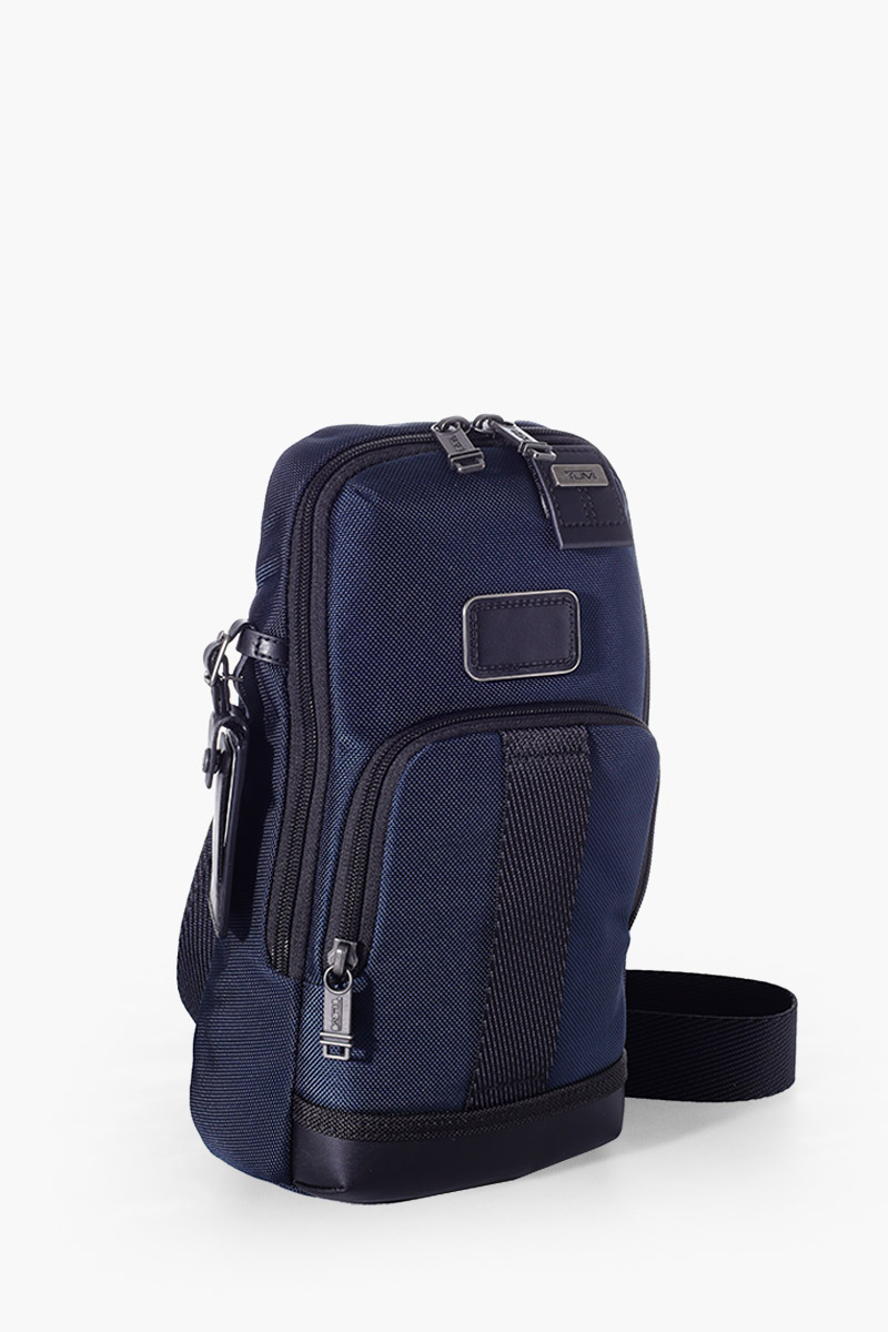 TUMI Fife Slim Sling Bag in Navy/Black Ballistic Nylon 2