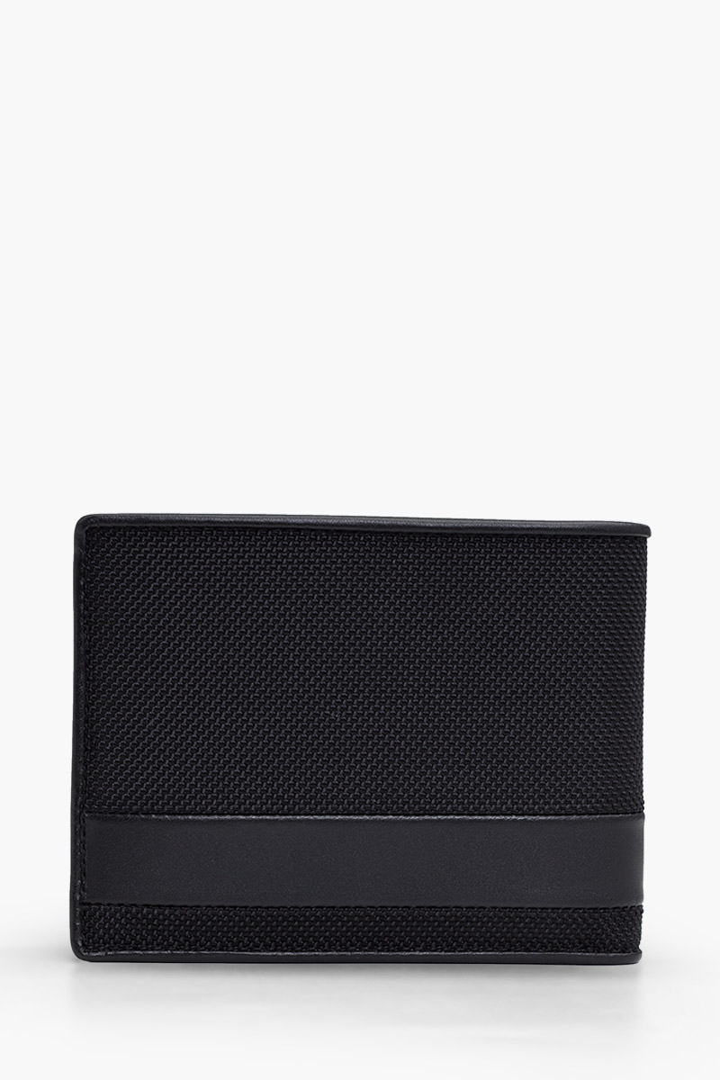 TUMI Alpha Global Double Billfold Wallet in Black Ballistic Nylon 1