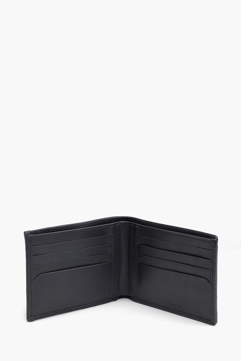 TUMI Alpha Global Double Billfold Wallet in Black Ballistic Nylon 3