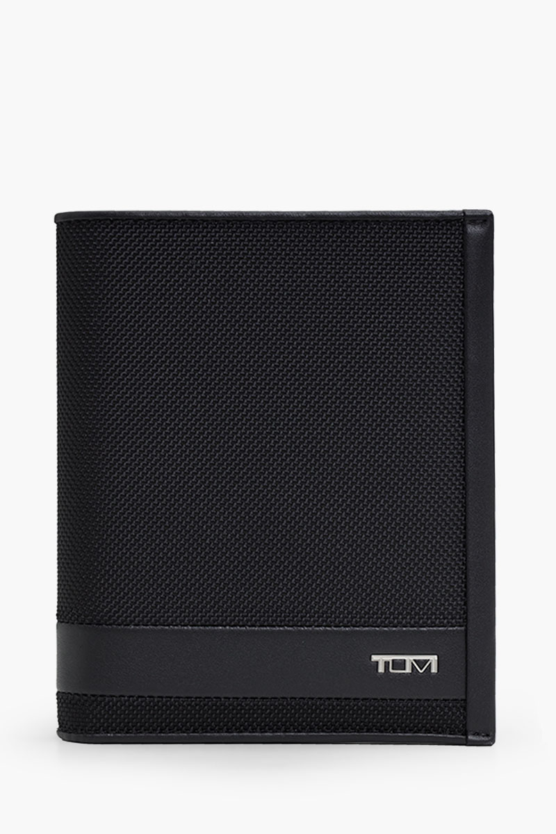 TUMI Alpha Passport Case in Black Ballistic Nylon 0