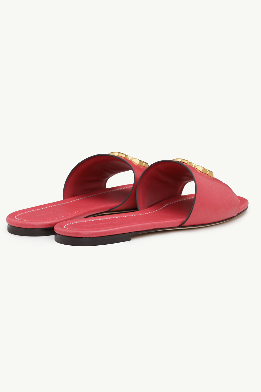 TORY BURCH Women Eleanor Slide in Bordeaux Smooth Leather GHW 2