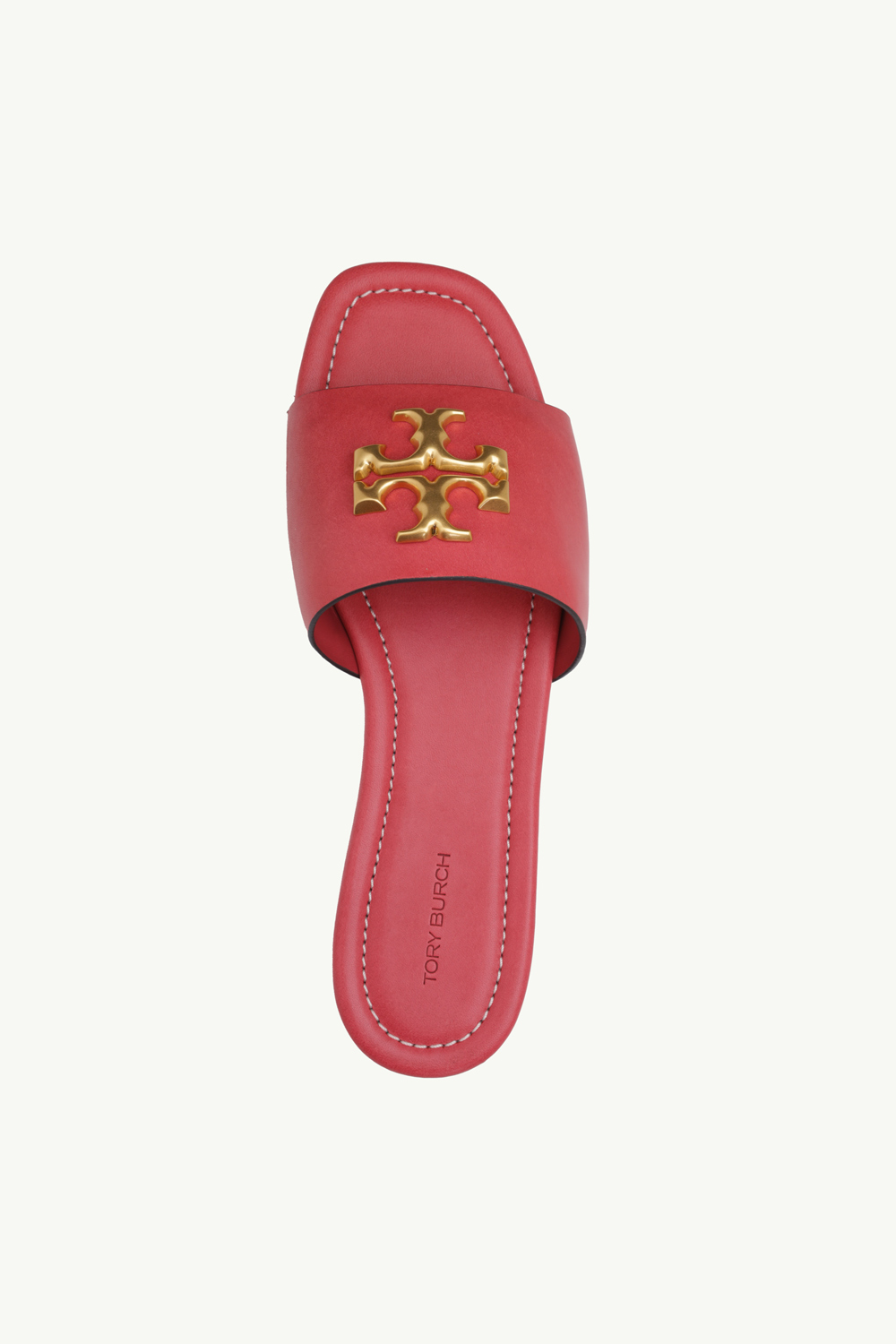 TORY BURCH Women Eleanor Slide in Bordeaux Smooth Leather GHW 3