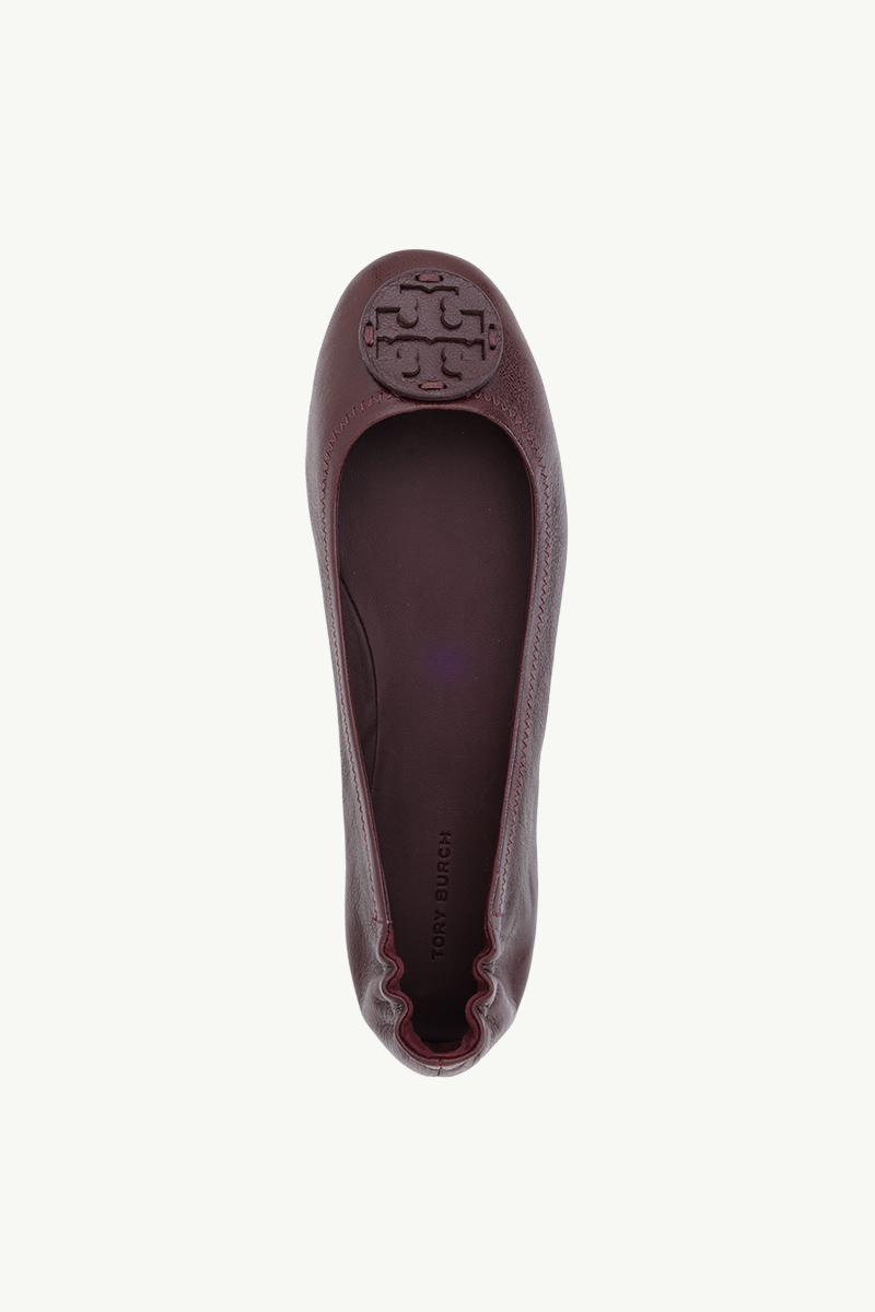 TORY BURCH Women Minnie Travel Ballerina in All Plum 3