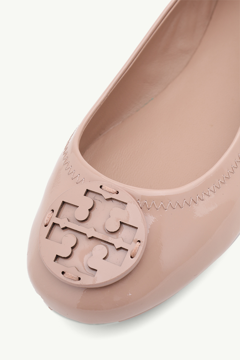 TORY BURCH Women Minnie Travel Ballet in Vintage Mauve Patent Leather 4